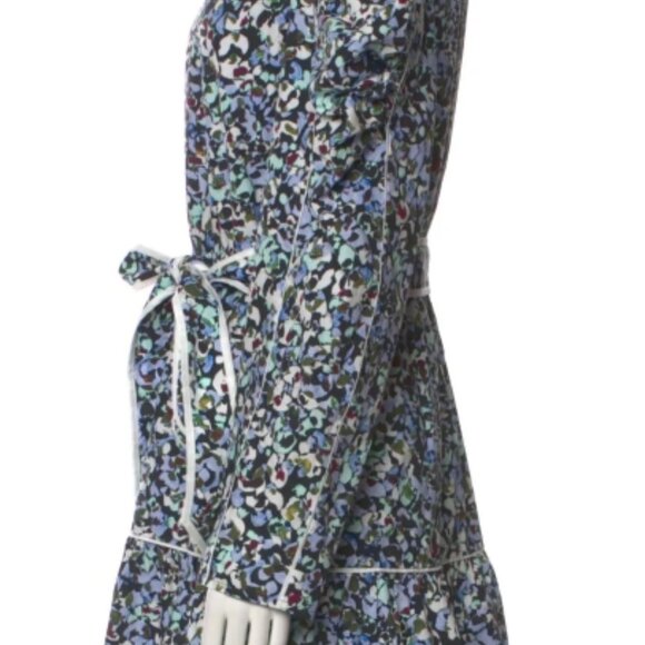 NWOT Marie Oliver Vienna Cotton Seastone Mini Dress 1 $374 - Picture 3 of 9